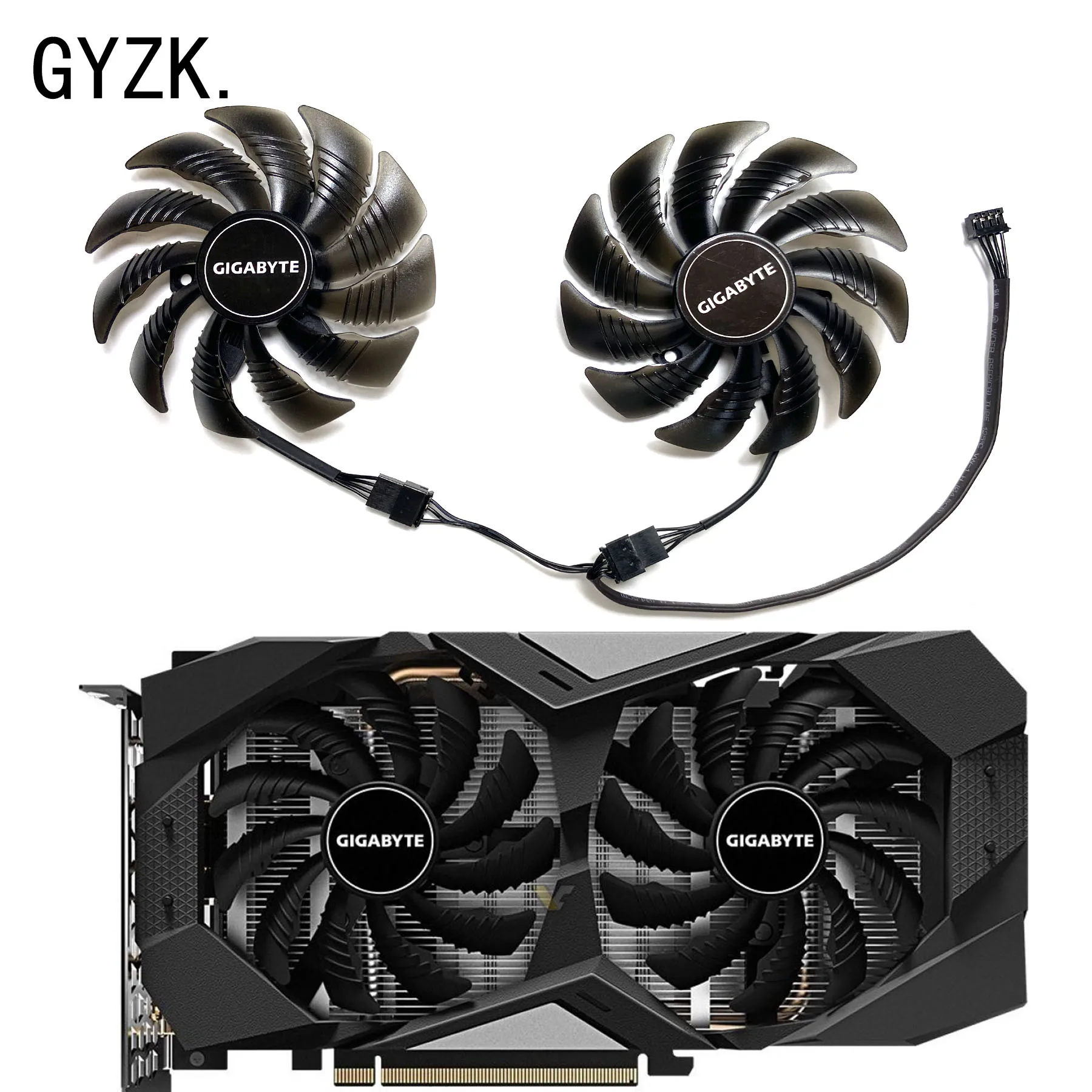 Nuevo para GIGABYTE GeForce RTX2060 GTX1660 1660ti 1660 SUPER ventilador de repuesto para tarjeta gráfica T 129215 SU
