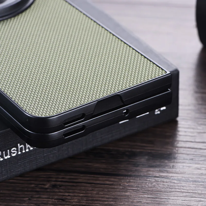 Caja de plástico duro de protección de lente a prueba de golpes con textura de nailon para OPPO FIND N3 ONEPLUS Open - imagen 2