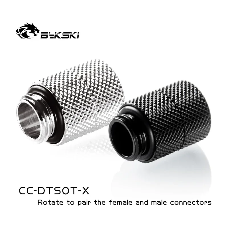 BYKSKI CC-DTSOT-X G1/4 ''conectores hembra a macho giratorios de 360 grados compatibles con accesorios M a F