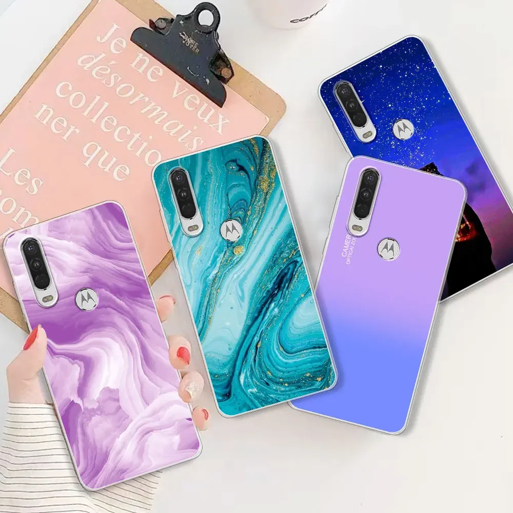 Para Moto One Action Funda Funda para Moto One Macro transparente suave silicona protectora Funda de teléfono para Motorola Moto P40 Power Coque - imagen 2