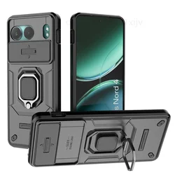 Funda OnePlus Nord 4 con Ventana Deslizante y Soporte