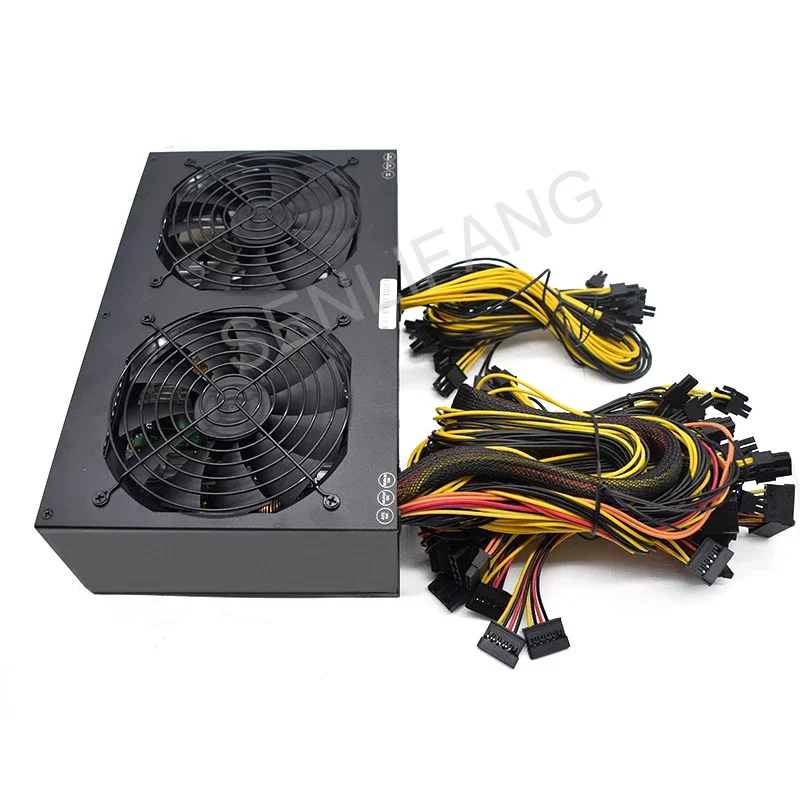 Equipo de minería de 12 tarjetas, 180-240V, pico psu, BTC, ETC, potencia de minería de 3600W, ATX, PSU, minería de Bitcoin, fuente de alimentación de PC