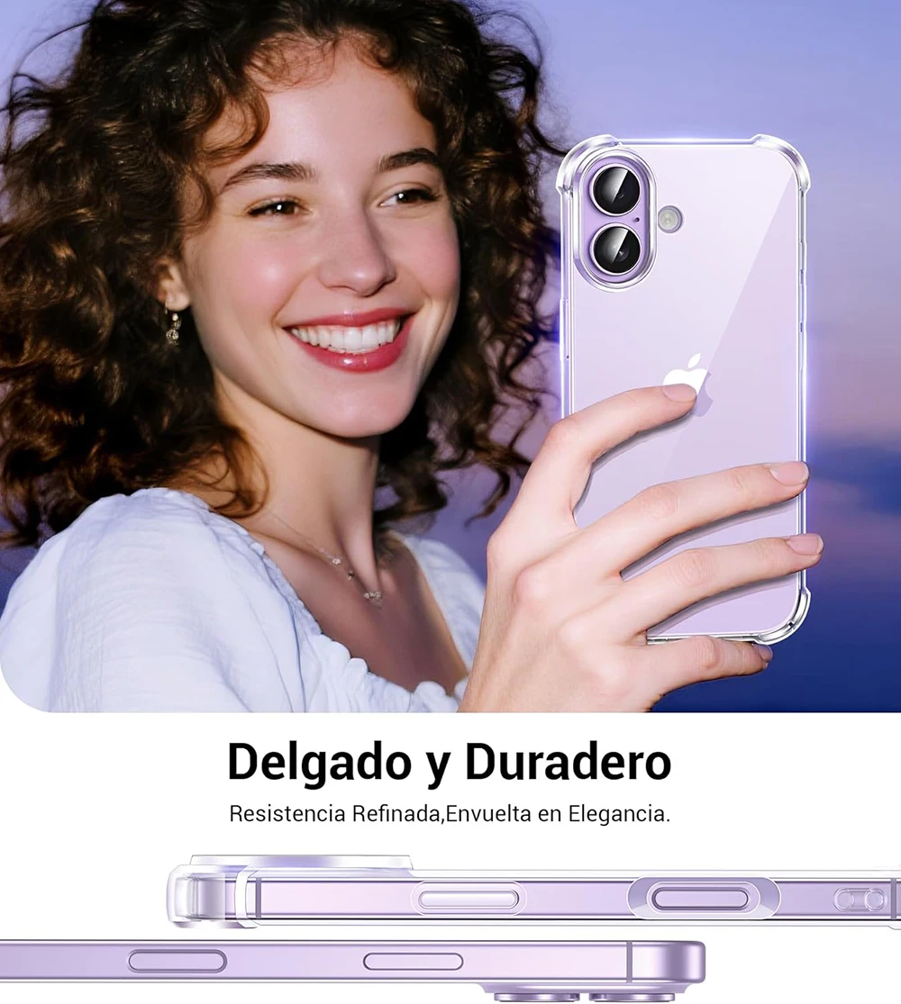 Funda suave de silicona con Airbag 3D para iPhone Air 17 16 15 14 13 12 11 Pro Max Plus Mini cubierta trasera ultrafina carcasa delgada transparente 17Air - imagen 5