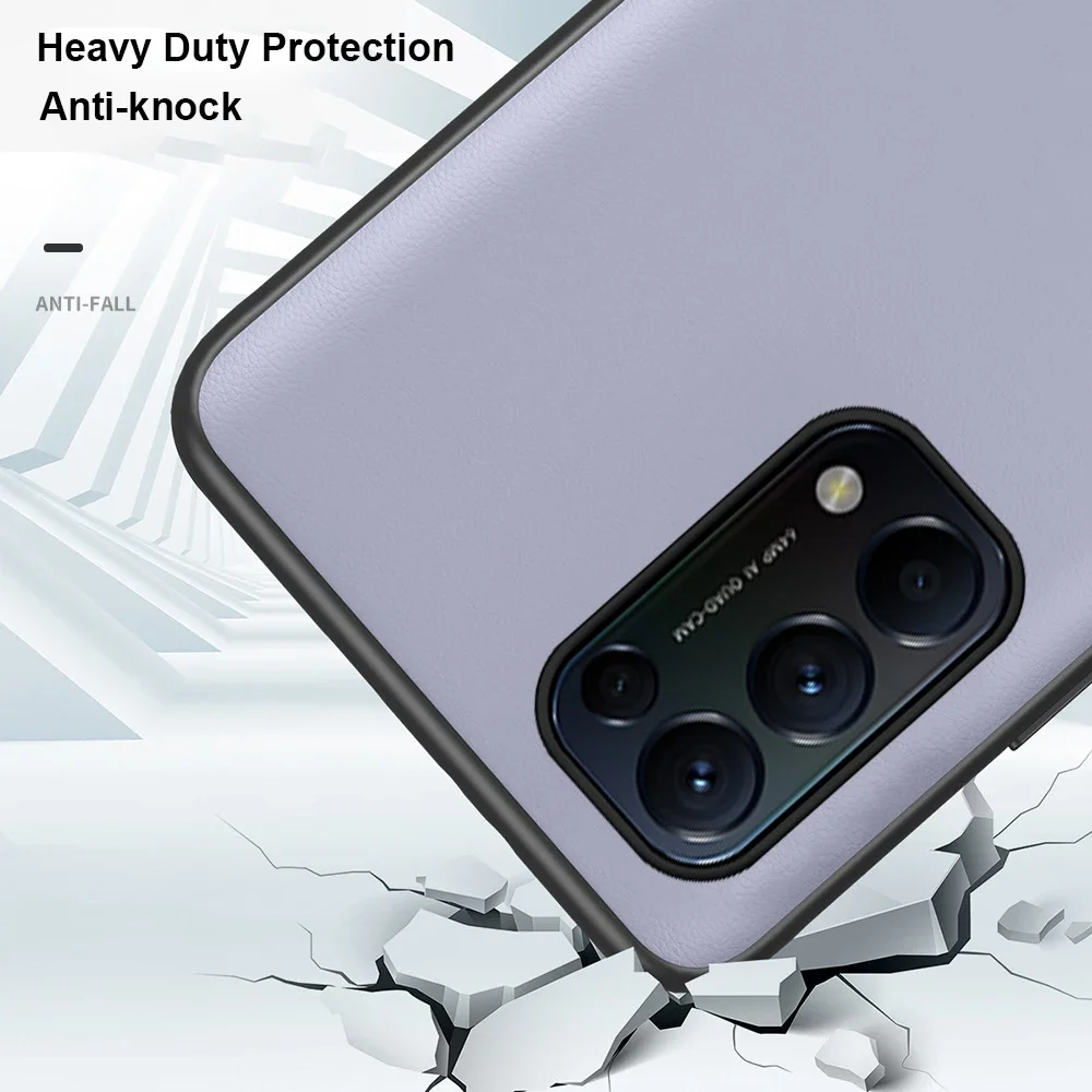 Funda de cuero de lujo para teléfono, carcasa para OPPO Reno 5 Pro Plus Find X2 X3 Pro Lite Neo K7X Realme 7 8 5G GT Neo Q2 Q3 X7 Pro Ultra V5 - imagen 5