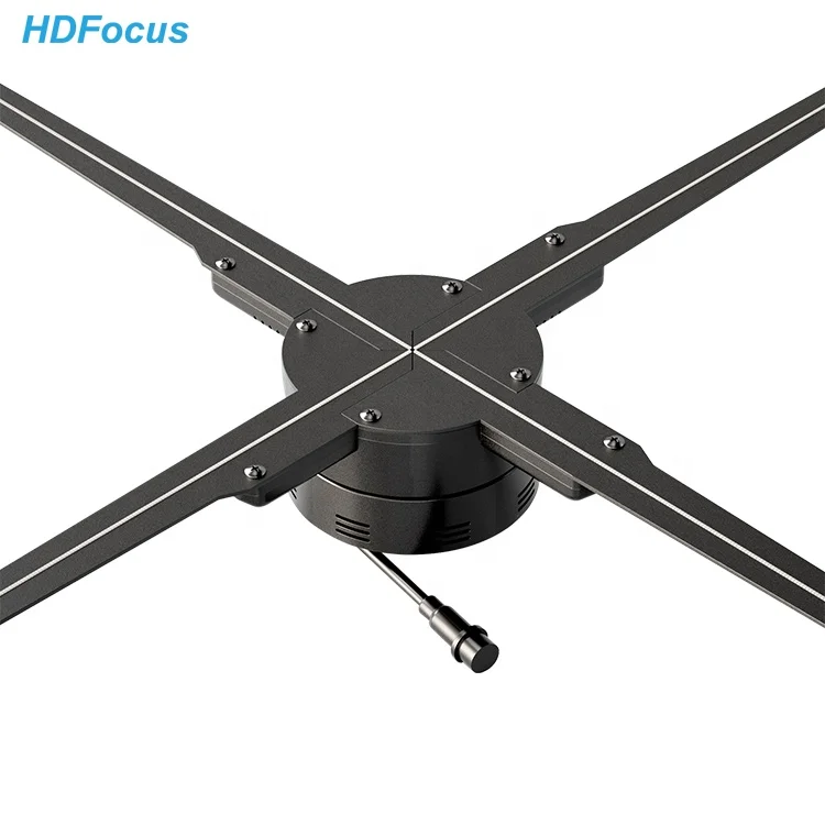 La publicidad al aire libre del holograma 3d fan 100cm del holograma 3d llevó la exhibición del holograma 3d del ventilador - imagen 3