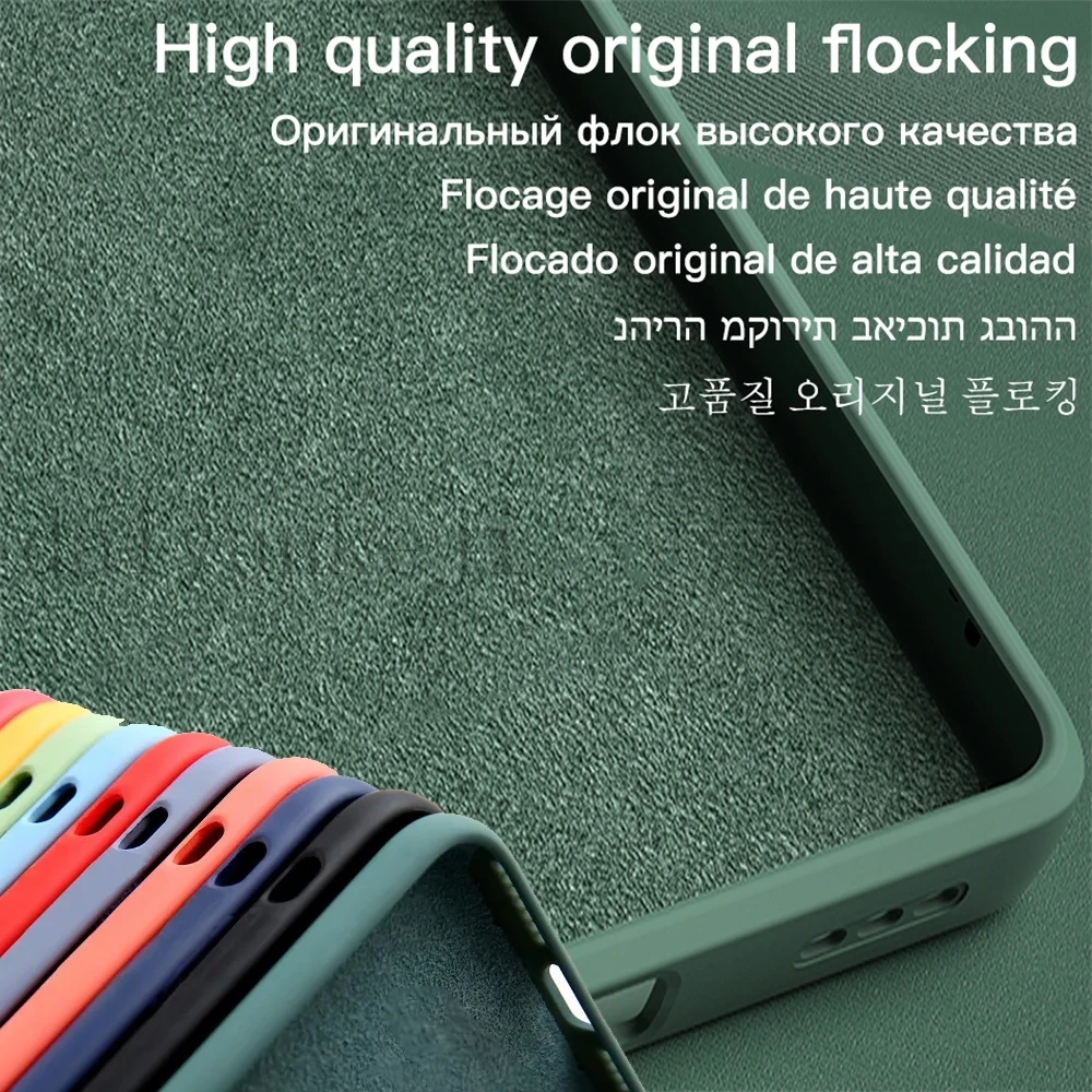 Funda de silicona líquida para Google Pixel 5 4 3 Pixel 5A 4A 3A XL 4G 5G, Funda protectora suave con cordón - imagen 4