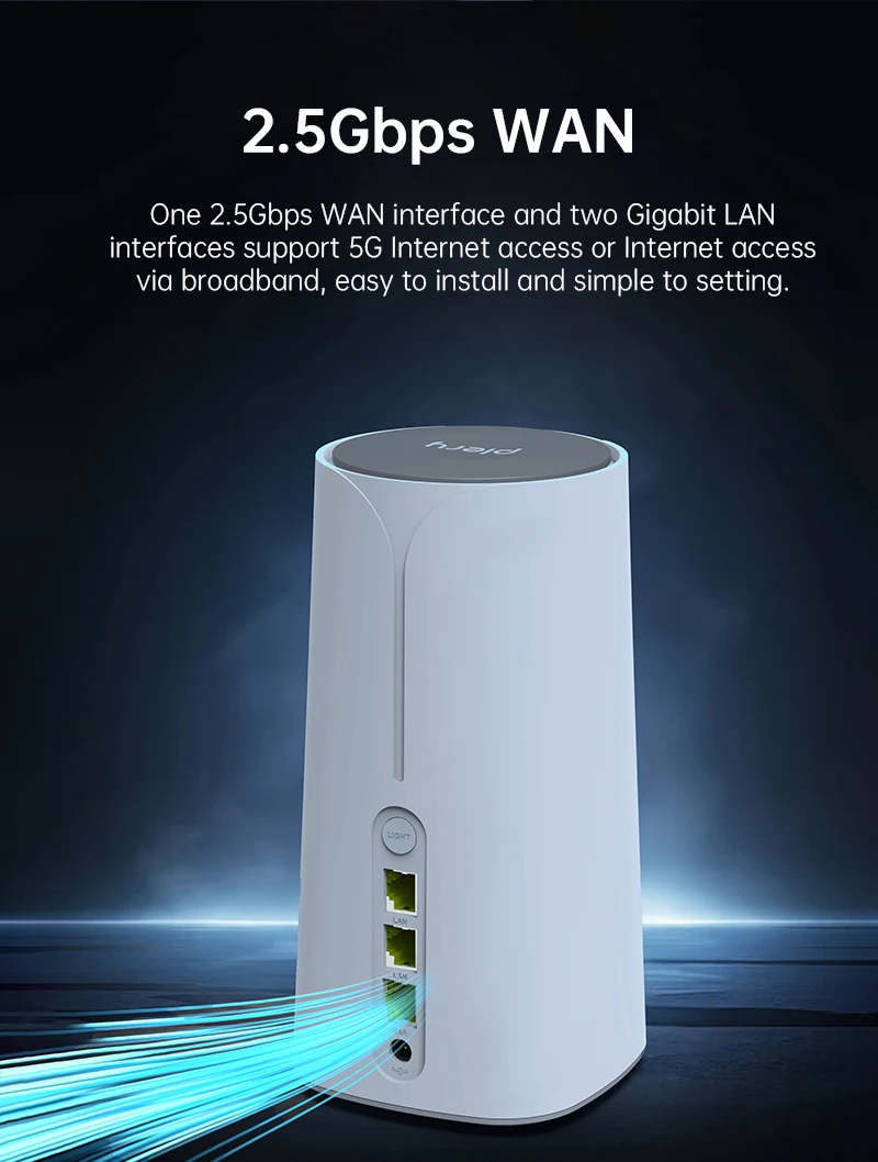 Plery-enrutador Wifi 5G SA y NSA AX3000 WiFi6, repetidor CPE, extensor de rango Wifi, amplificador de señal, 4 antenas, enrutador de malla de red - imagen 4