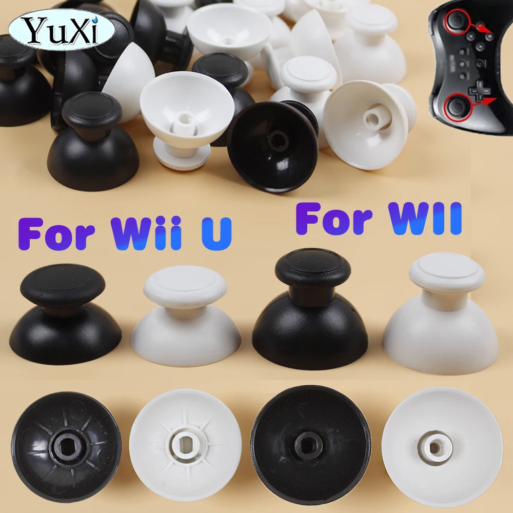 Botones de tapa de agarre de Joystick analógico 3D para Wii U, 2 uds., para Nintendo WII WIIU, teclas de mando, piezas de repuesto - imagen 2