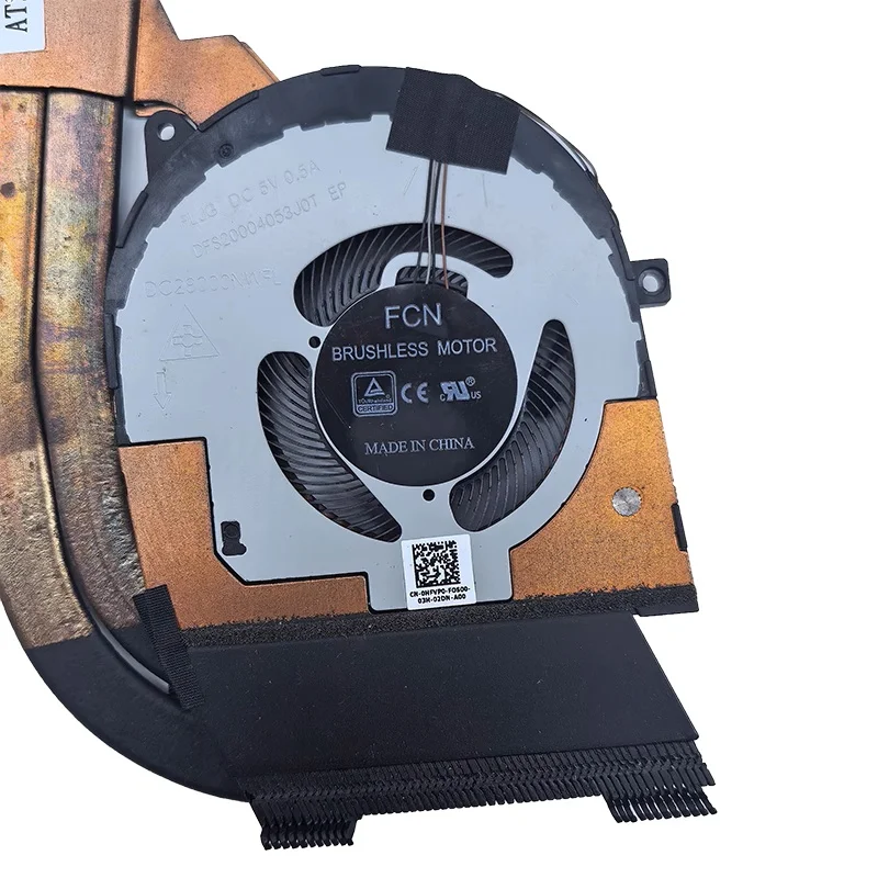 Nuevo ventilador de refrigeración Original para ordenador portátil CPU GPU con disipador de calor para DELL Latitude 5501 Precision 15 3541 05R2HY - imagen 5