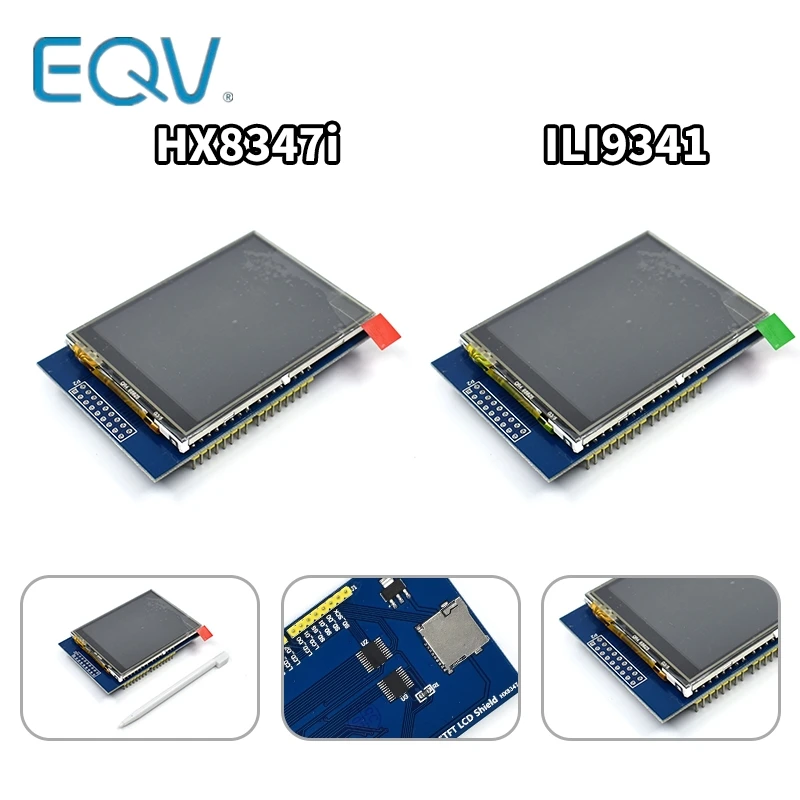 Módulo de pantalla táctil TFT LCD de 2,8 pulgadas, 3,3 V, 300mA, para Arduino UNO con Panel táctil resistivo, Kit DIY