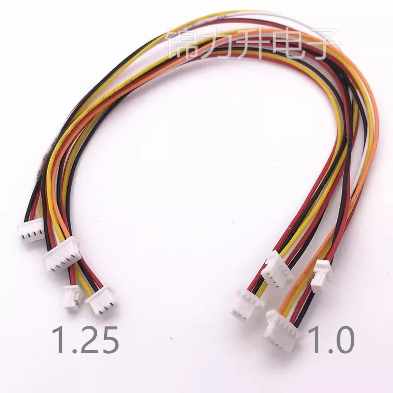 Terminal de conexión de cable electrónico, arnés de cables 2P 3P 4P 5P 6Pin 1,0mm de longitud, paso JST 1,25mm, 5 piezas SH 200mm - imagen 2