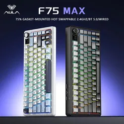 AULA F75 MAX – Teclado Mecánico 75% RGB con Pantalla TFT