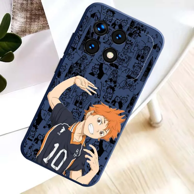 Anime Hinata Shoyo para Xiaomi Poco X7 X6 X5 X4 X3 M7 M6 M5 M5S M4 NFC GT Pro Plus 5G funda de teléfono suave - imagen 2