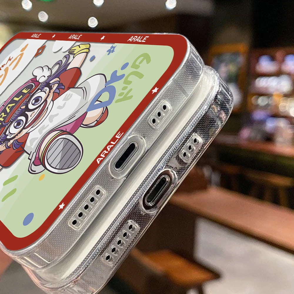 Funda de teléfono de dibujos animados Dr Slump Arale para Samsung S24 S23 S22 S21 S20 S10 FE Note20 Note10 Plus Ultra Lite 5G cubierta de TPU suave transparente - imagen 4