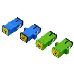 Adaptador SC Simplex Fibra Óptica – Tapa Protectora Antipolvo