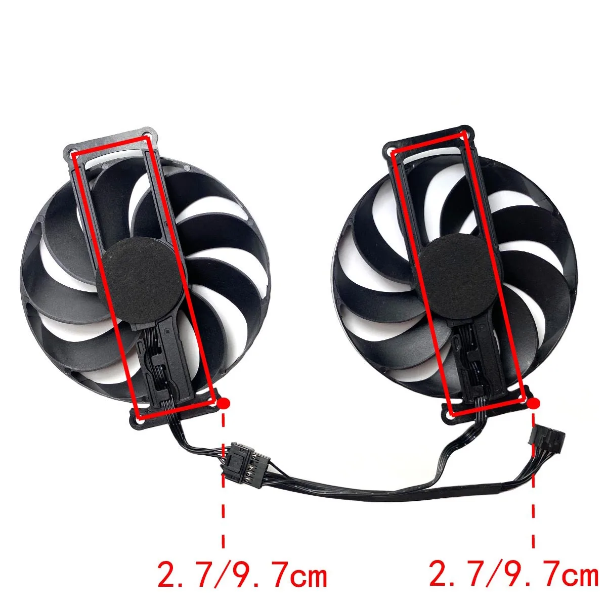 Nuevo para ASUS Radeon RX6500XT 6400 DUAL OC ventilador de repuesto para tarjeta gráfica - imagen 3