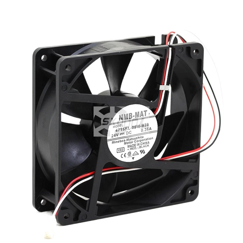 para NMB 4715KL-05W-B30 120mm 12038 24V 0.36A Ventilador de refrigeración de doble bola, 120x120x38 mm, para convertidor de frecuencia y refrigeración industrial - imagen 2