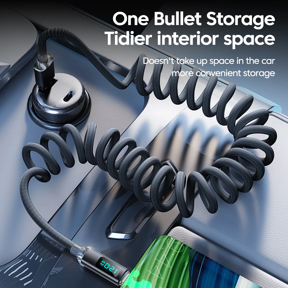 Cable USB a tipo C de 120W, 6A, Cable de datos de carga rápida para iPhone 15 16, Samsung, Huawei, cable cargador tipo C a tipo C - imagen 2