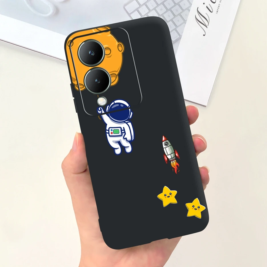 Funda de silicona suave para Vivo Y17s, cubierta indolora de dibujos animados, a prueba de golpes, bolsas de teléfono para Vivo Y17s Y 17 s VivoY17s, 2023 - imagen 4