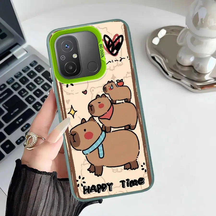 CapyBara-funda trasera bonita para teléfono Xiaomi Redmi 9T A5 A1 A2 Plus 10C 9C K60 14C 12C 13C - imagen 5