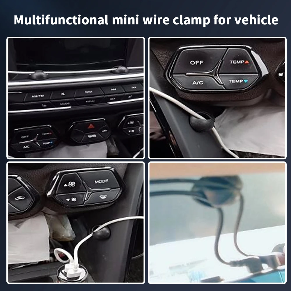 TISHRIC-organizador de cables USB de silicona, enrollador de cables de silicona suave, organizador de cables de escritorio colorido, Clip Protector de Cable - imagen 4