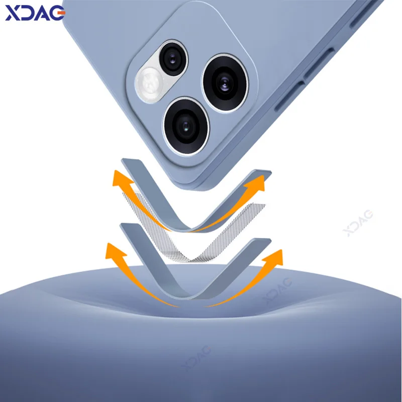 Fundas de teléfono cuadradas originales de silicona líquida para OPPO Reno 15 Reno15 Pro Max 360, funda protectora suave anticaídas a prueba de golpes - imagen 2