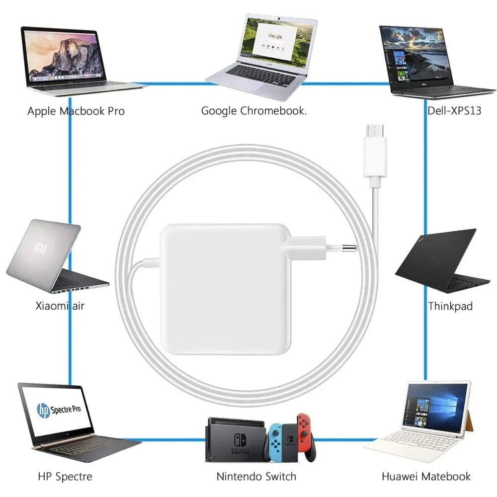 Cargador USB-C PD 100W para MacBook Pro 13 pulgadas - Carga rapida - imagen 2