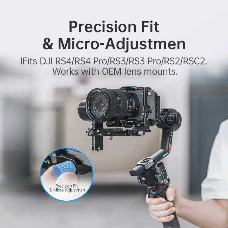 Ulanzi F38 Kit de placa de liberación rápida V2 para DJI RS4 / RS4 PRO / RS3 / RS3 Pro / RS2 / RSC2 Arca Swiss DSLR Placa de cardán Base QR - imagen 4