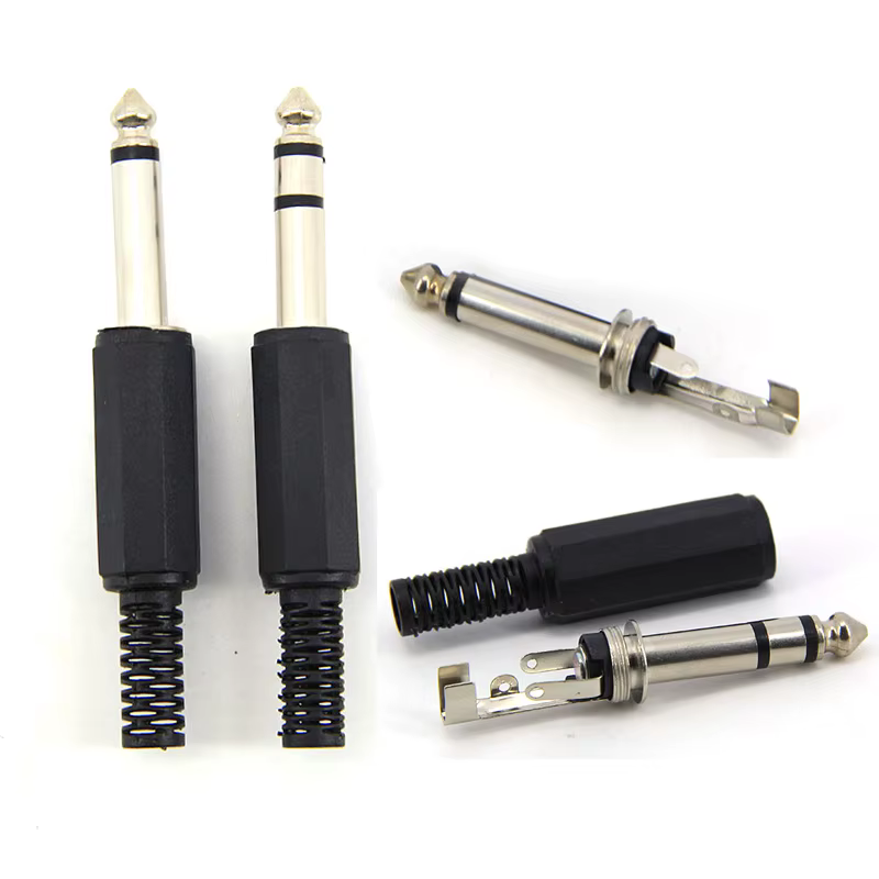 Conector de toma de audio mono/estéreo de 6,35 MM, conector de soldadura, línea de soldadura, auriculares estéreo, Audio de 1/4 "y 6,5mm h - imagen 3