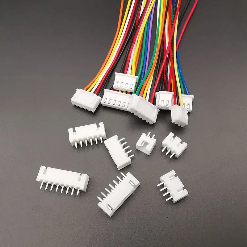 5 Juegos JST XH 2,54 conector hembra + carcasa macho 2/3/4/5/6/7/8 Pin enchufe XH 2,54mm Terminal de paso con cables Cable 26AWG 10/20CM - imagen 2