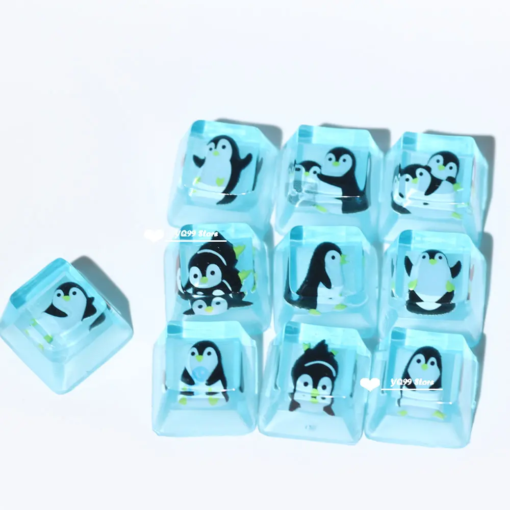 Teclas de resina de perfil OEM bonitas DIY para tapa de teclado mecánico para jugar Cherry Mx Switch