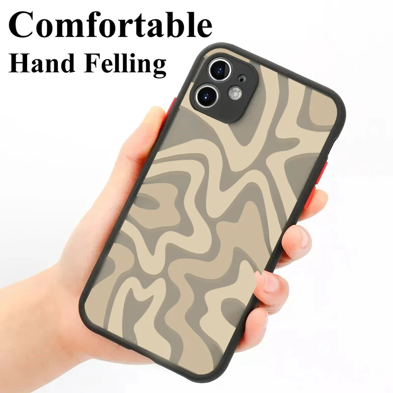 Funda mate con patrón de rayas para Samsung S24 S23 Ultra S22Plus FE, funda Galaxy A15 A14 A54 A53 A52 A55 A35 A05 A05S A34 A33 A32 A13 - imagen 3