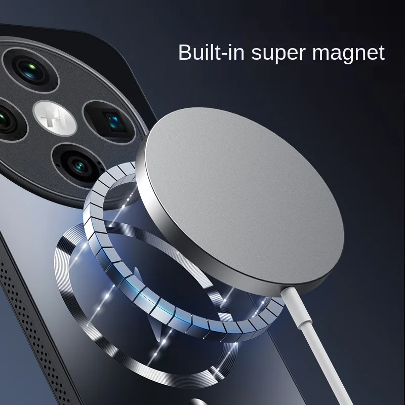 Nueva cubierta completa mate de adsorción de disipación de calor magnética para OPPO Find X7 X8 Pro Magsafe funda trasera sólida a prueba de golpes - imagen 4