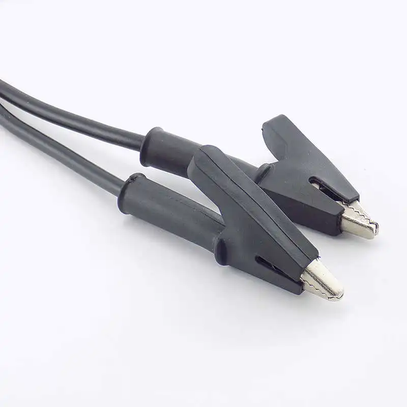 Pinzas de cocodrilo de doble cabezal, puente de cable, Clip de cable de cocodrilo, cables de cocodrilo DIY, prueba eléctrica de doble punta - imagen 5