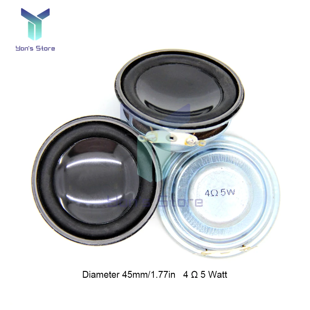 Altavoz acústico 4 Ohm 5W 4R 45MM, altavoz de graves magnético interno, Woofer, altavoz Multimedia, bricolaje para cine en casa - imagen 4