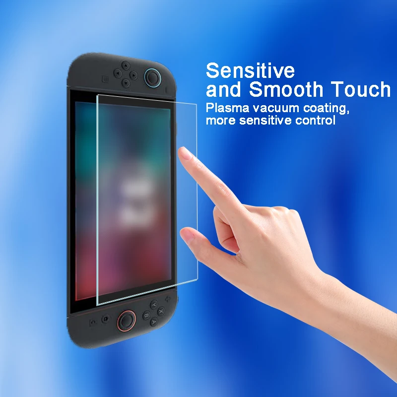 Película protectora de pantalla de vidrio templado con kit de herramientas de instalación Compatible con Switch 2 9H HD Película de vidrio transparente para NS2 Switch 2 - imagen 5