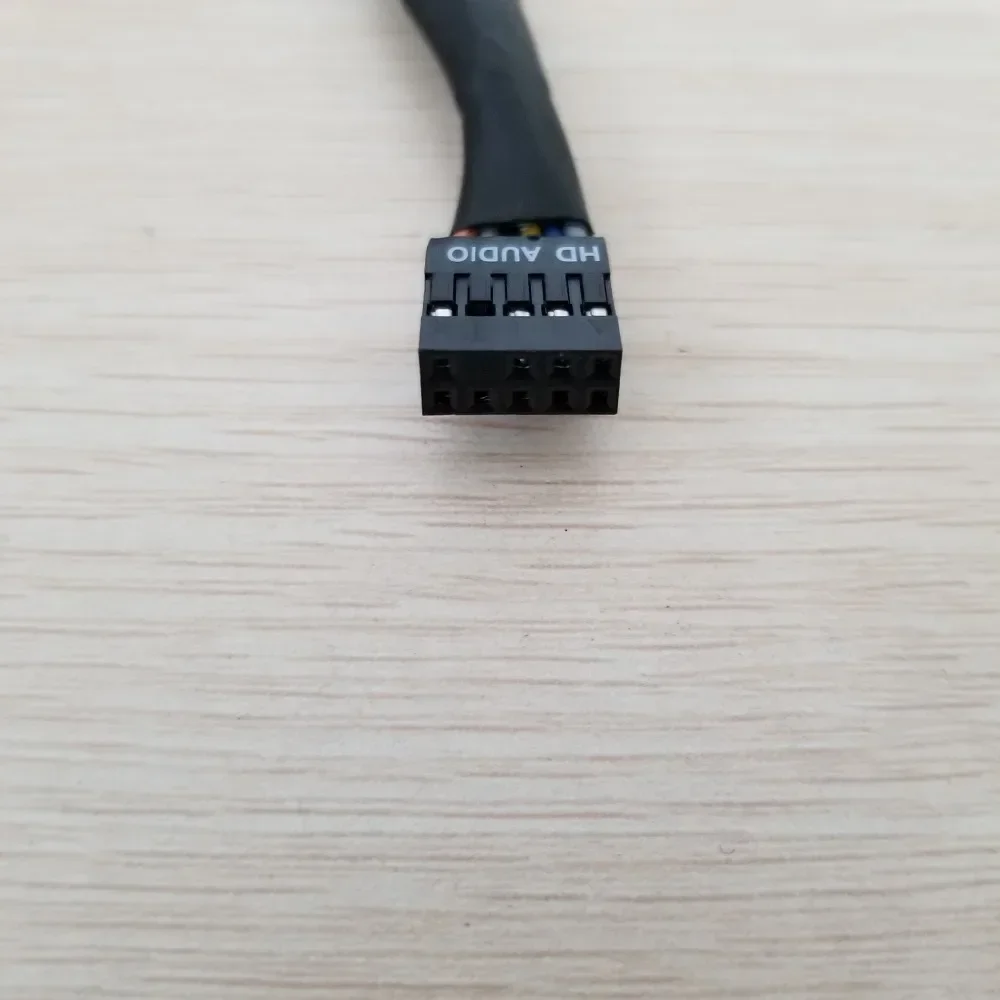 1 Uds AC97 Cable de extensión de Audio HD UL1007 22AWG Cable para Panel frontal de chasis 50cm negro macho/hembra o hembra/hembra - imagen 5