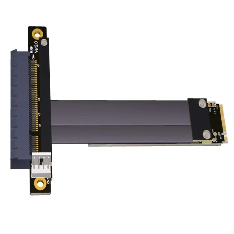 Cable de extensión PCI express 3,0 x8 a M.2 NVMe, cable NVME a PCIE 8X, adaptador elevador de tarjeta gráfica - imagen 4