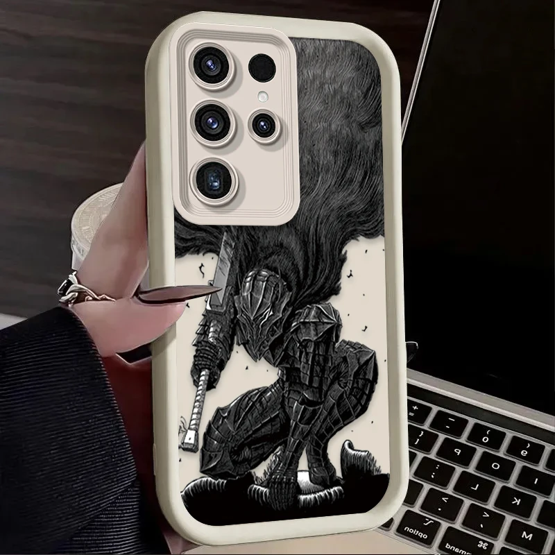 Anime Berserk Guts Case for Samsung Galaxy S25 S24 S23 Ultra S22 S21 Plus FE 5G A54 A34 A14 A73 A53 A33 5G Soft Silicone Cover - imagen 3