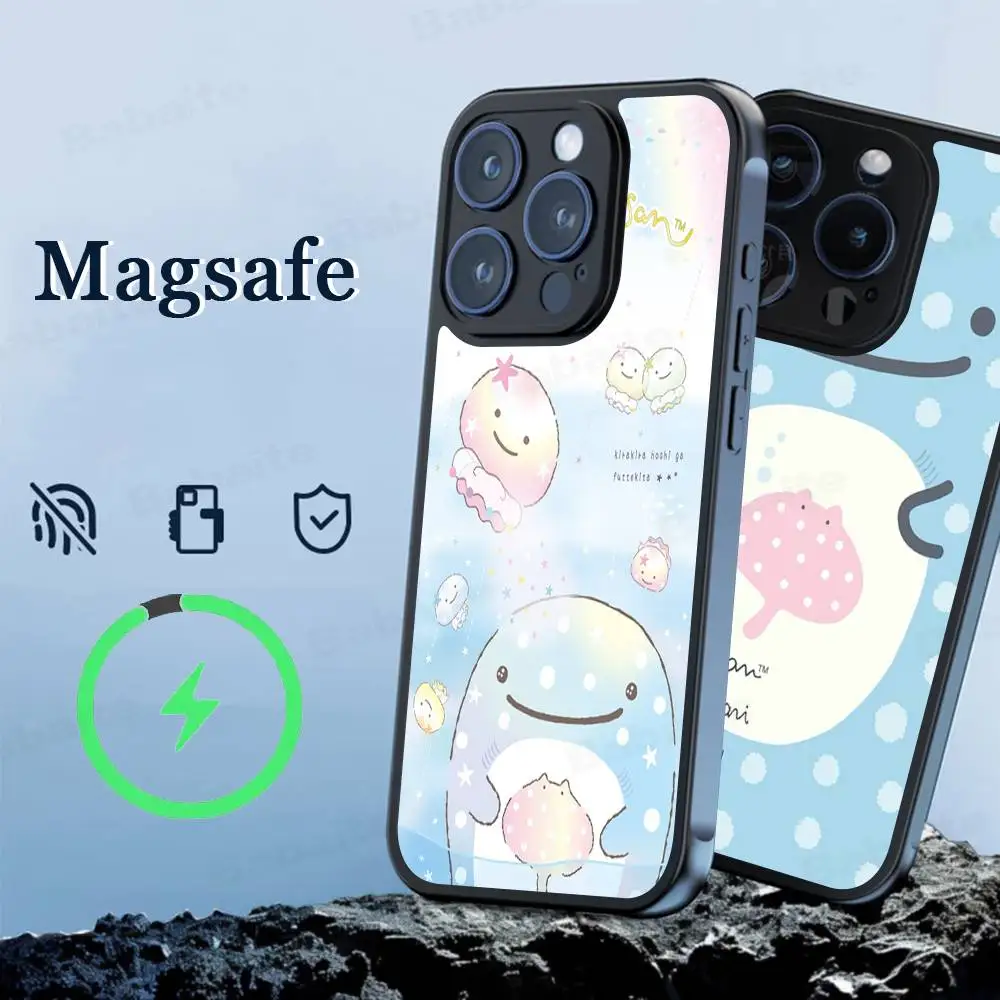 Funda de teléfono Jinbe San, funda magnética para iPhone 16 14 13 12 11 15 Pro Max Plus para cubierta de carga inalámbrica Magsafe - imagen 4