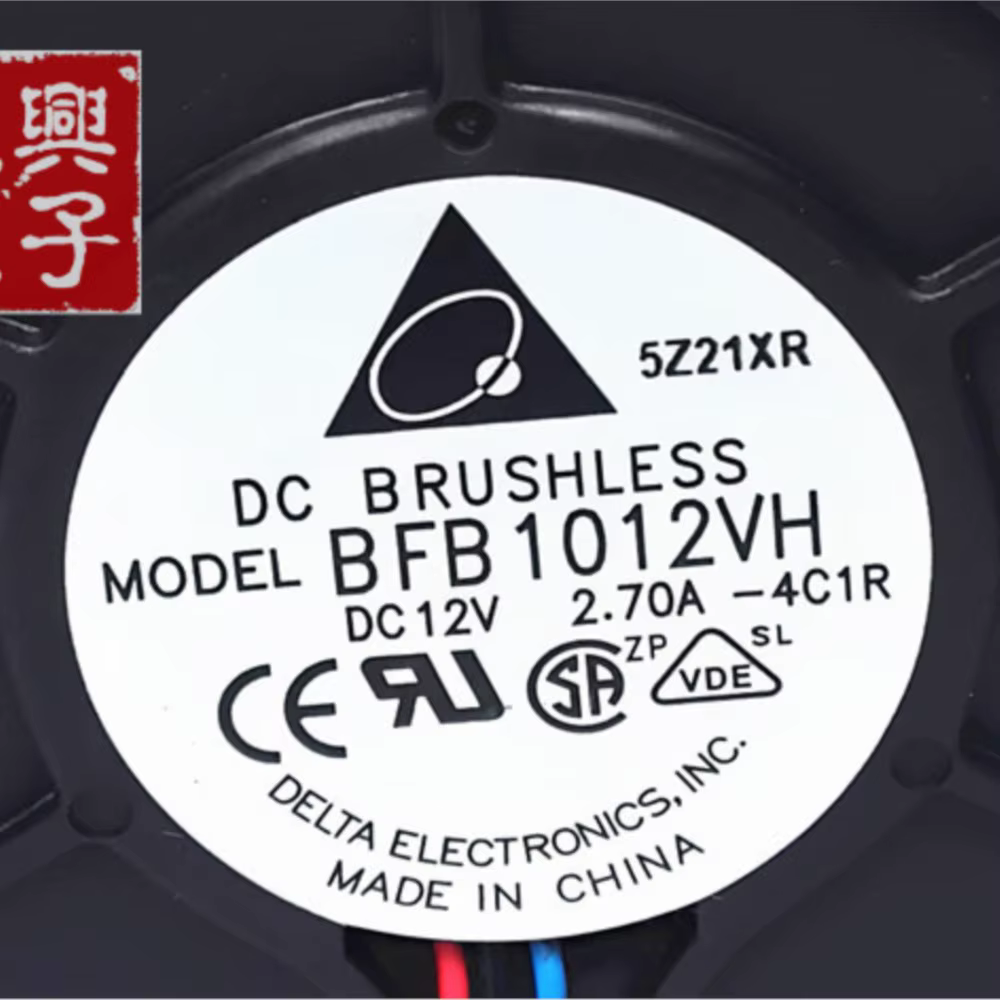 Ventilador Industrial Delta BFB1012VH – DC 12V 2,7A 3 Pines - imagen 4
