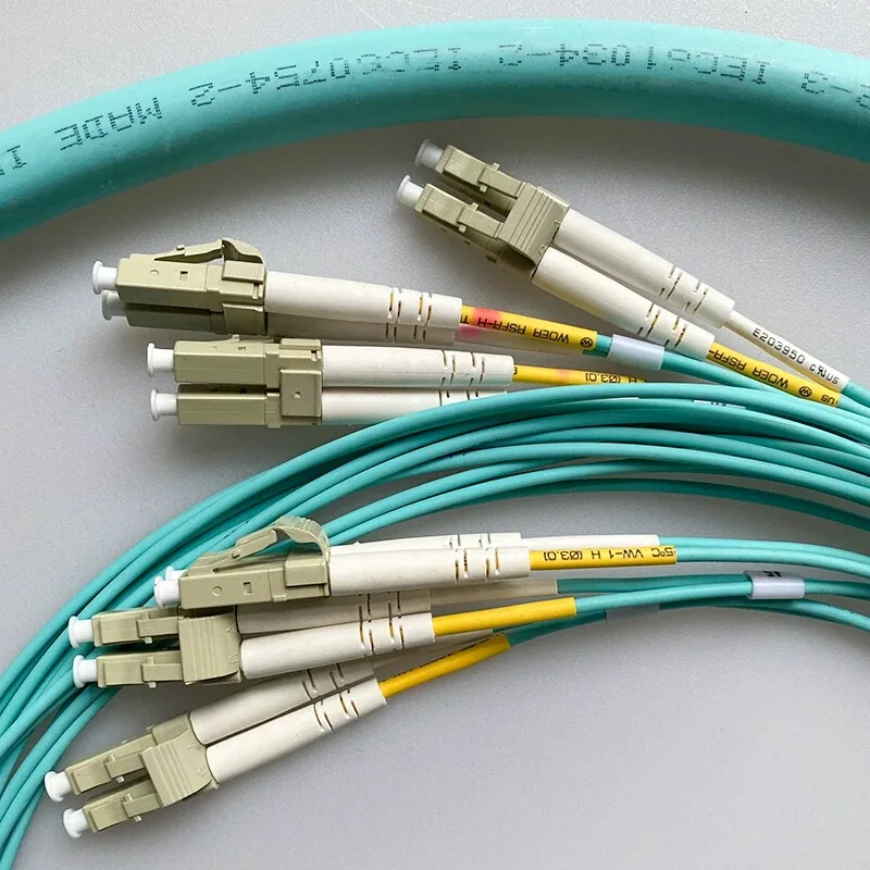 Paquete de cable de conexión de fibra para interiores OM3 LC-FC 4/6/8/12/24 núcleos puente óptico cable de parche de fibra óptica multimodo 4C 6C 8C 12C 24C 10m - imagen 4
