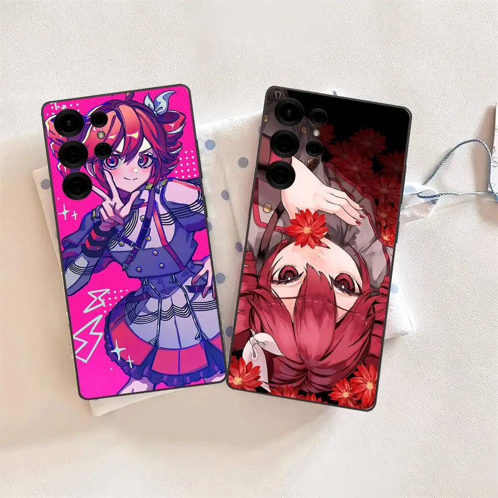 T-TETO K-Kasane funda de teléfono de Anime para Samsung S 24 Fe 25 Ultra Plus 20 Lite 21 30 22 23 24 22 Ultra 5G Fundas