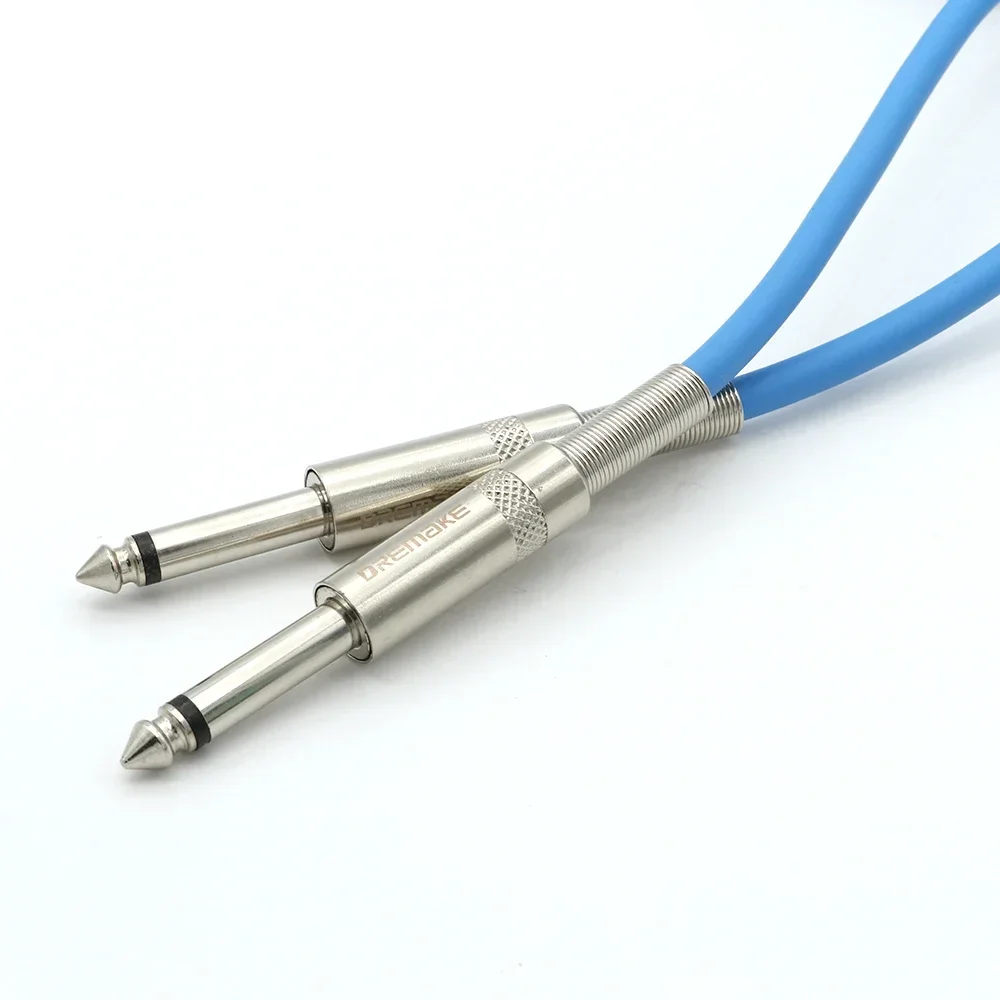 Cable de Audio macho a macho para guitarra, Conector de 6,35mm, niquelado, para teclado de bajo - imagen 3