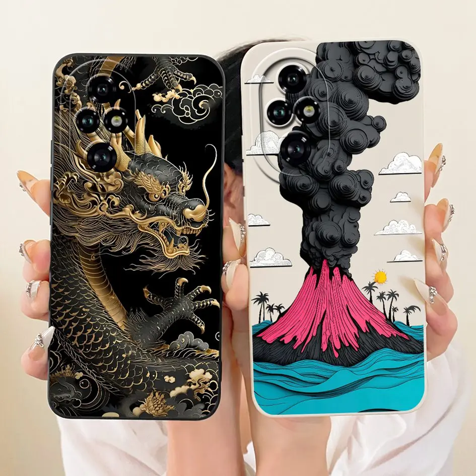 Para Honor 200 5G funda de ELI-NX9 funda bonita de dibujos animados conejo gato suave caramelo silicona a prueba de golpes parachoques para Honor 200 Pro 200Pro Shell - imagen 4