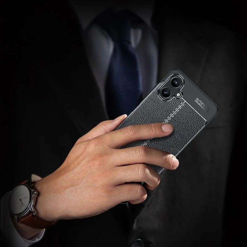 Funda para Samsung Galaxy A06, carcasa de cuero TPU suave A prueba de golpes, novedad - imagen 5