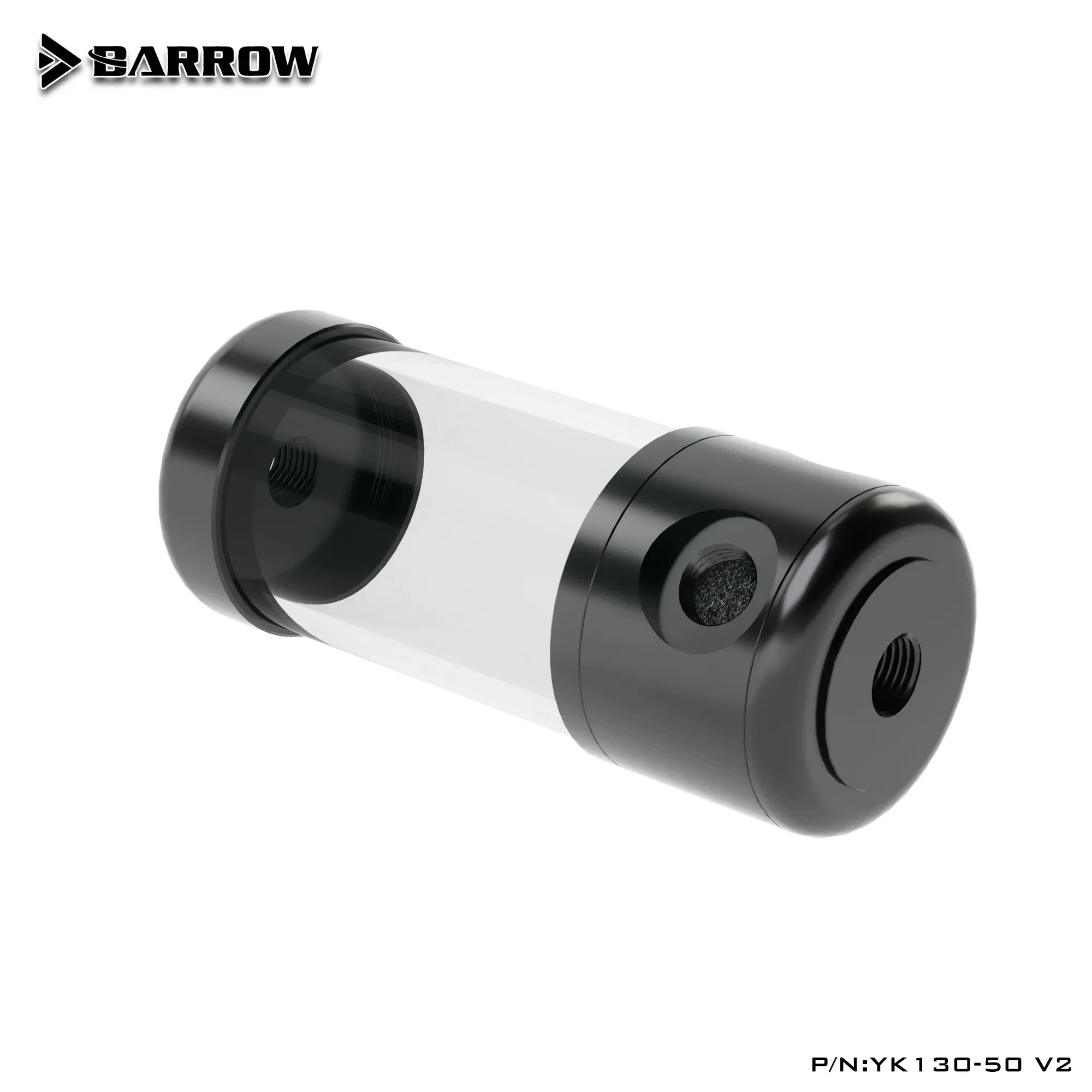 BARROW-tanque de agua acrílico, depósito de rotación de 50mm de diámetro, 130mm/180mm/230mm/280mm de longitud para construir sistemas de refrigeración por agua de PC - imagen 2