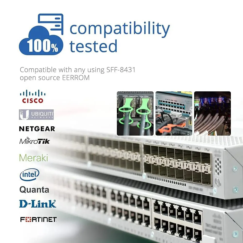 ZoeRax 10G SFP+ Twinax DAC Cable Pasivo Conexión Directa Cobre, 0.5-10M Compatible con Cisco/MikroTik/HP/Intel Etc Switch - imagen 4