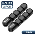 5 Clips 2PCS Black