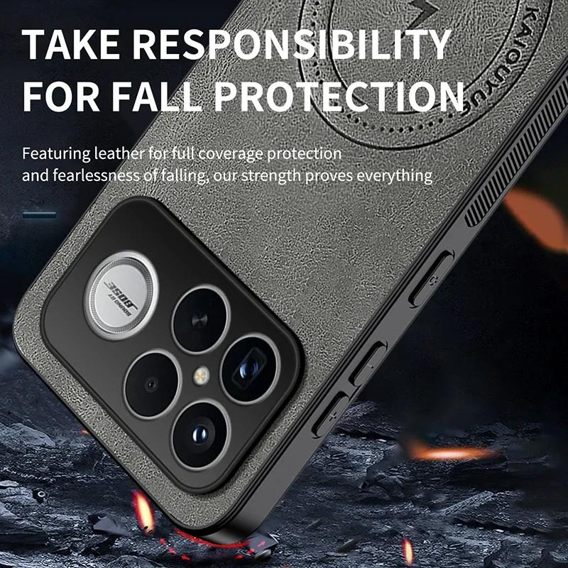 For Redmi K90 Pro Max Case for Magsafe Luxury Sheep Skin Magnetic Matte Cover for Redmi K 90 K90pro Max Anti-drop Bumper Shell - imagen 5